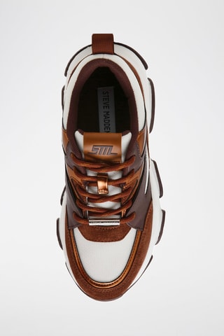 Baskets Progressive - Camel et blanc