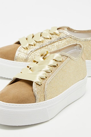 Sneakers in pelle - Dorato