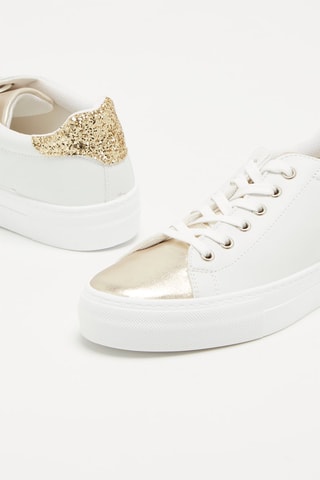 Sneakers - Dorato e bianco 