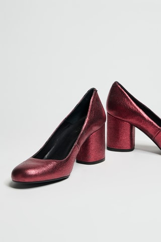 Décolleté in pelle verniciata - Rosso