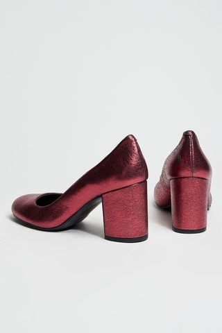 Décolleté in pelle verniciata - Rosso