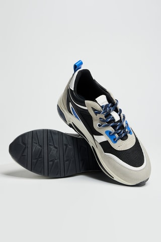 Zapatillas de piel - Gris