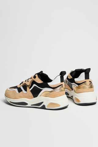 Zapatillas de piel - Beige