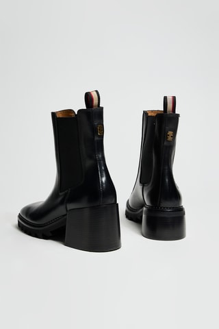 Stivaletti Beatles in pelle - Nero
