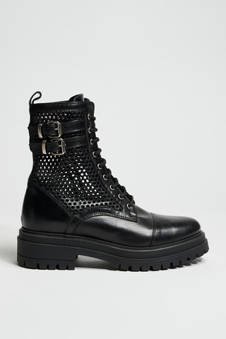 Botins em couro - Preto