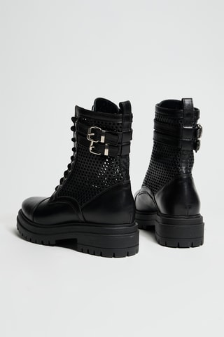 Botins em couro - Preto