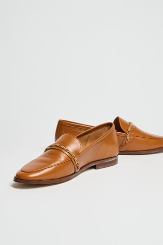 Mocassini in pelle - Marrone