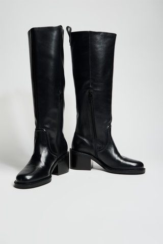 Bottes en cuir - Noir
