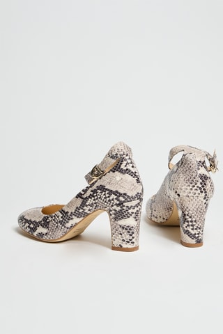 Décolleté in pelle - Beige