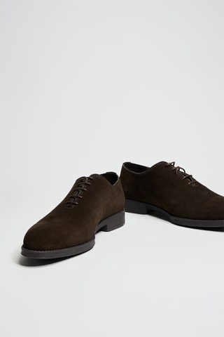 Oxford in pelle - Marrone scuro