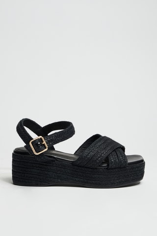 Sandali platform - Nero