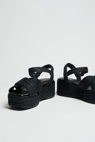 Sandali platform - Nero