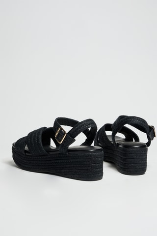 Sandali platform - Nero