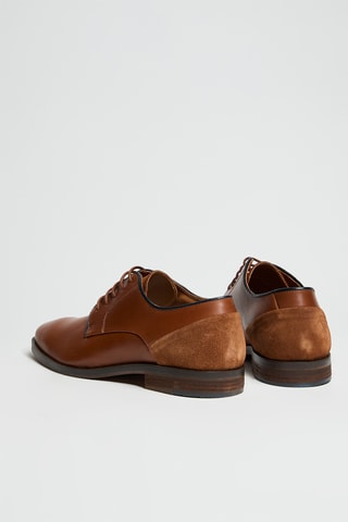 Stringate in pelle - Marrone
