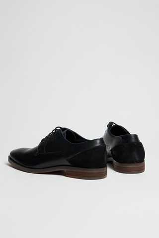 Stringate in pelle - Nero