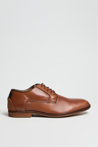 Stringate in pelle - Marrone