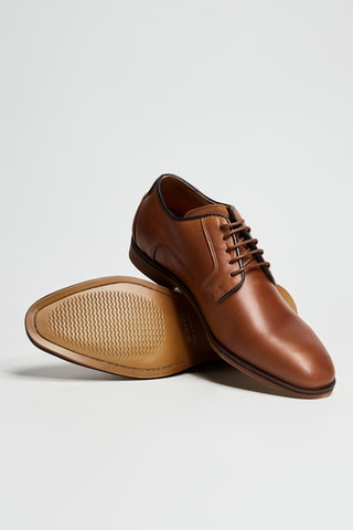 Stringate in pelle - Marrone