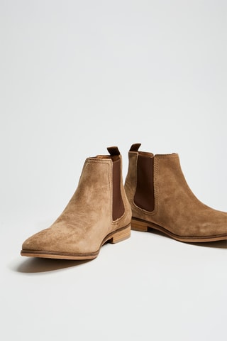 Stivaletti Beatles in pelle scamosciata - Marrone