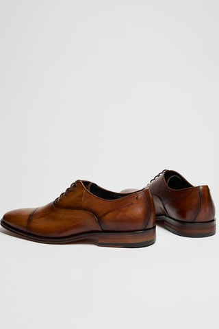 Oxford in pelle - Marrone