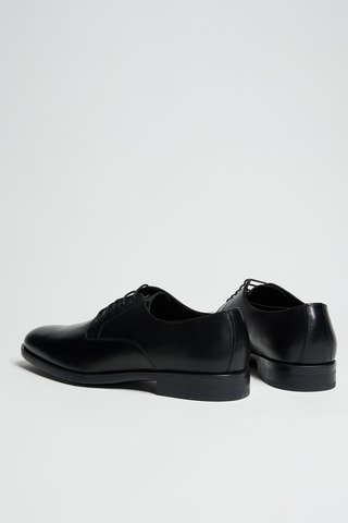Stringate in pelle - Nero