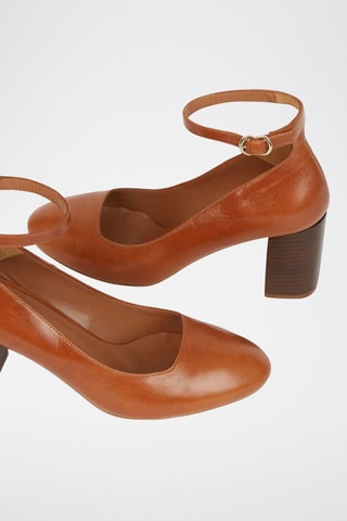Zapatos de piel bovina - Camel