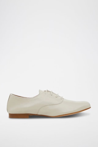 Oxford in pelle - Ecrù