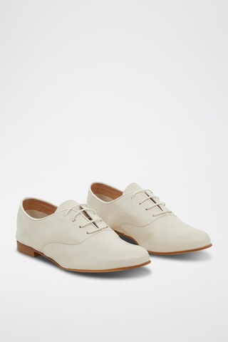 Oxford in pelle - Ecrù