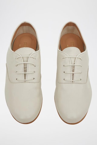 Oxford in pelle - Ecrù