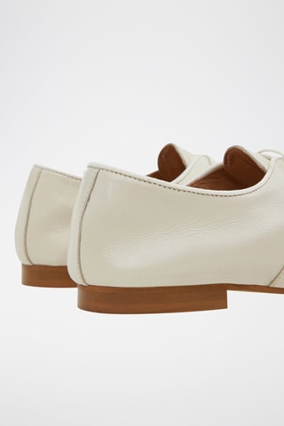 Oxford in pelle - Ecrù