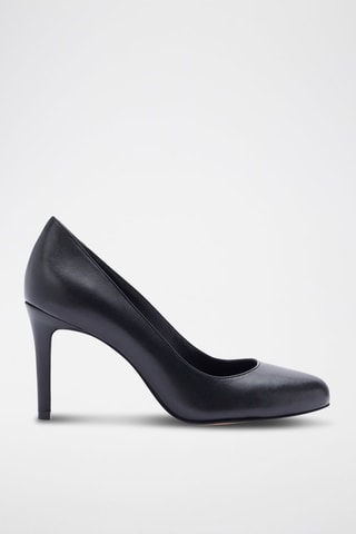 Zapatos de piel de tacón Kylie - Negro