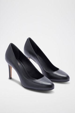 Zapatos de piel de tacón Kylie - Negro