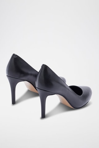 Zapatos de piel de tacón Kylie - Negro