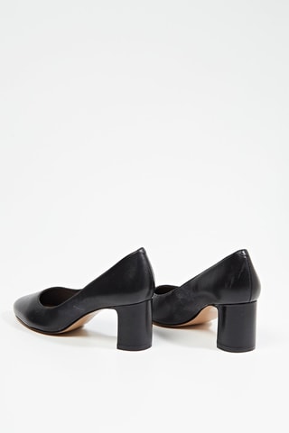 Décolleté con tacco in pelle Beyha - Nero
