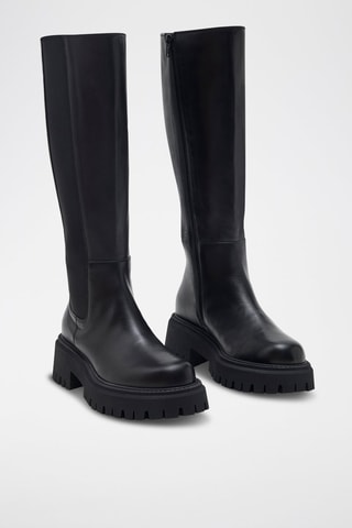 Stivali in pelle Delila - Nero