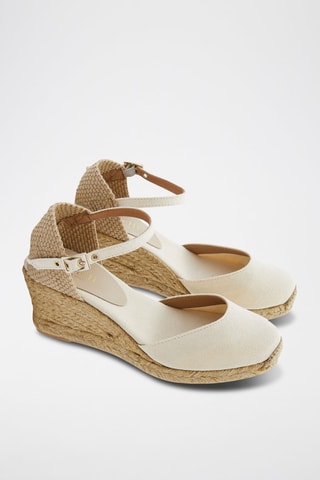 Espadrillas con zeppa - Beige
