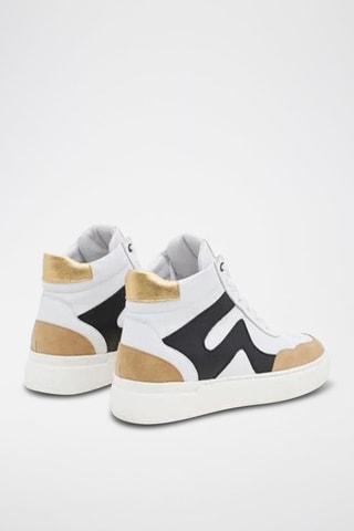 Sneakers alte in pelle - Bianco