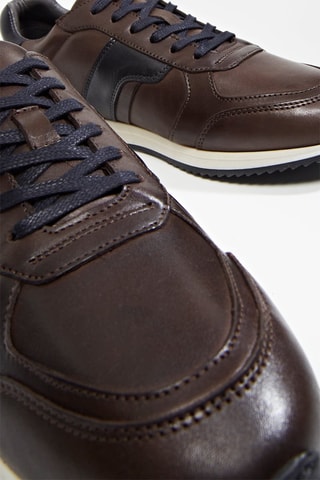Sneakers in pelle Pianito - Marrone