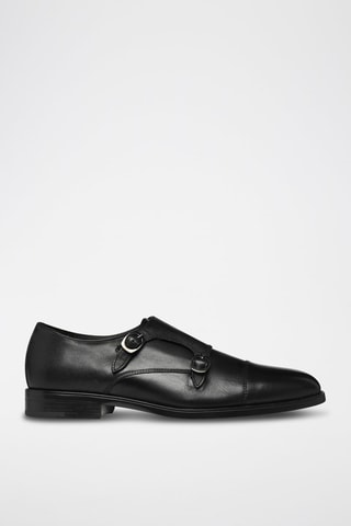 Monk strap in pelle di vitello Madei  - Nero