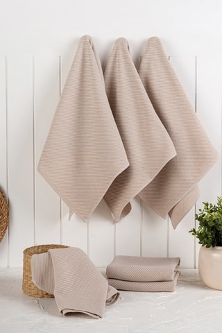 6 paños - Beige - Beige