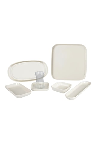 Vajilla de porcelana para el desayuno - 29 piezas