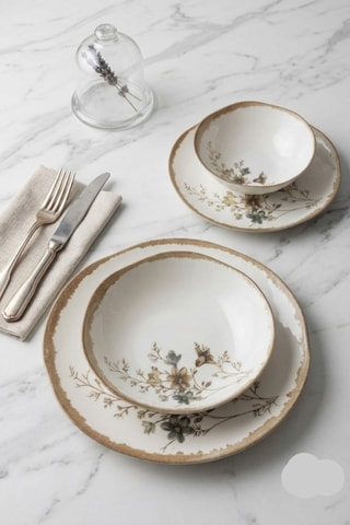 Service de vaisselle en porcelaine - 24 pièces