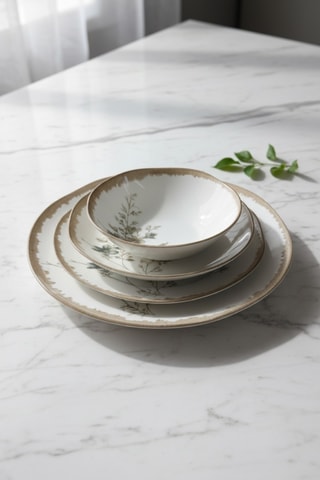Service de vaisselle en porcelaine - 24 pièces