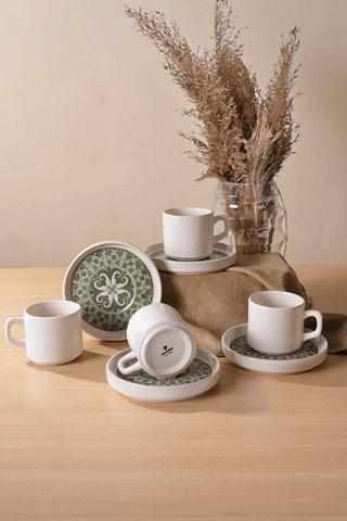 Juego de té de gres - 4 personas