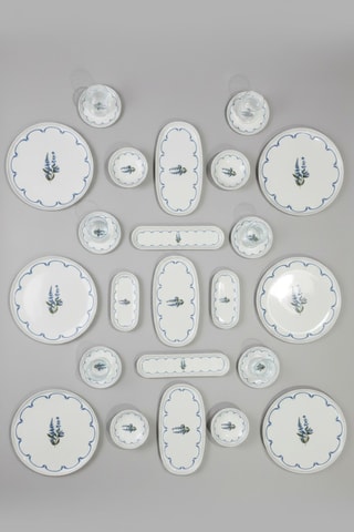Service de petit-déjeuner en porcelaine - 29 pièces