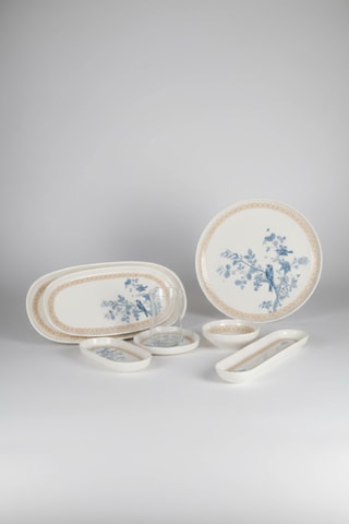Service de petit-déjeuner en porcelaine - 29 pièces