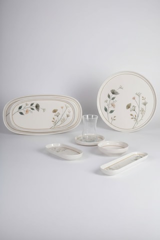 Service de petit-déjeuner en porcelaine - 29 pièces