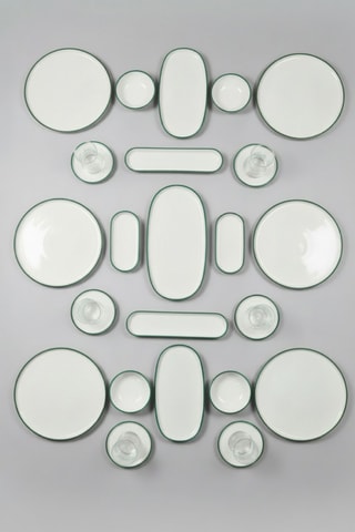 Service de petit-déjeuner en porcelaine - 29 pièces