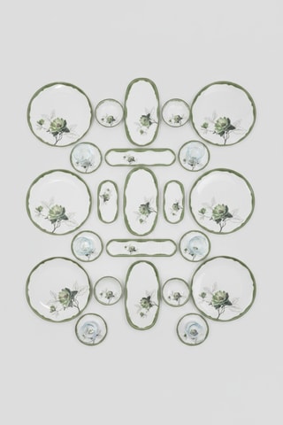 Service de petit-déjeuner en porcelaine - 29 pièces
