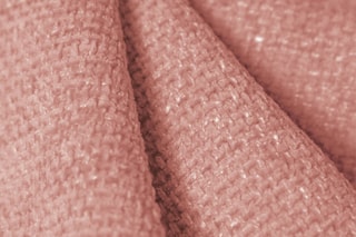 Pouf Nolio - Rose - En tissu chenille