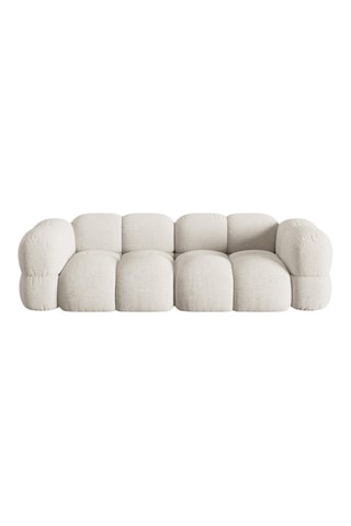 Canapé Loretto - Beige - 4 places - En tissu structurel